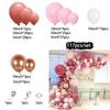 Pink Balloons Arch Garland Kit Chrome Gold Balloons Girls Birthday Wedding Party Anniversary Decorations Baby Shower Supplies