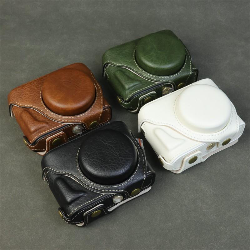 Fuji X-Half Camera Case Protective Sleeve PU Leather Pouch Compact Digital Travel Bag Black Brown Olive White