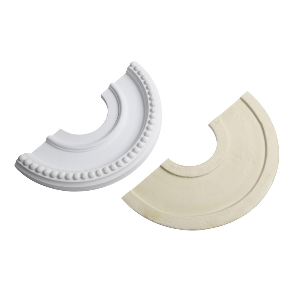 White PU Ceiling Medallion with Split Design for Easy Installation 315mm