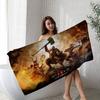 Classic Game D-Diablo Microfiber Blanket Quick Drying Beach Towels Oversized Printing Super Absorbent Pool Towel Blanket
