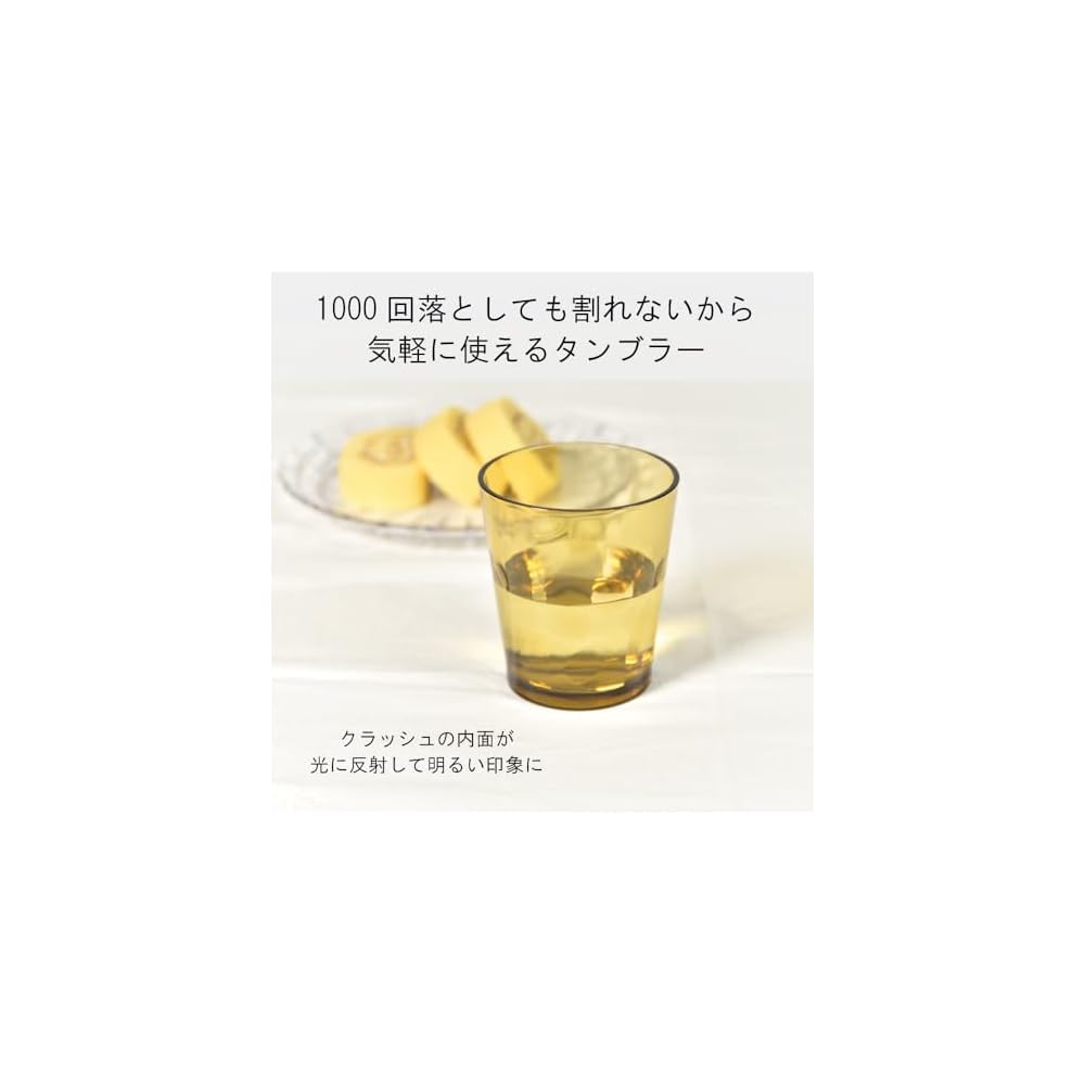 IJ Unbreakable Glass Tumblers, 10-Pack, 250ml, Microwave and Dishwasher Safe, Made in Japan,