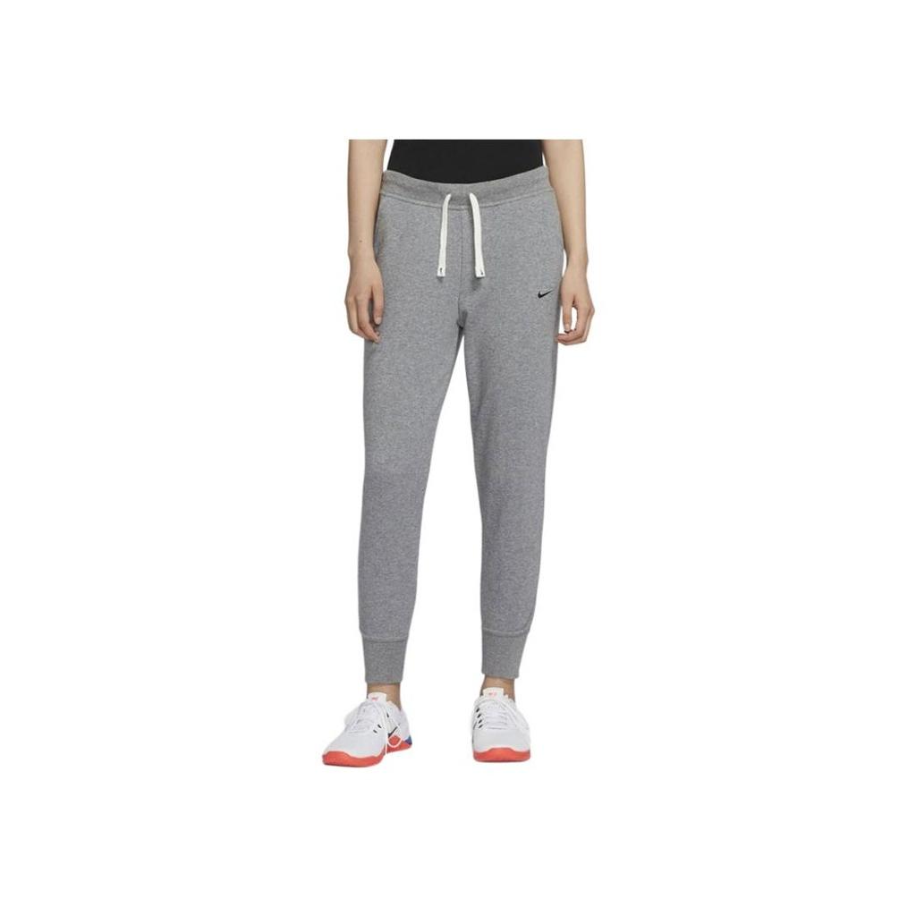 Nike Logo Print Drawstring Mid-Rise Knitted Sports Pants Women bottoms CU5496-091