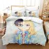 Anime Your Lie In April Bedding Set Printed Bed Set Duvet Cover Sheet Pillowcase Bed Soft Quilt Cover Full Queen King Size