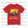 Verano Nueva Camiseta de Piloto Álvaro Bautista Camiseta de Carreras de Motociclismo Y2K Estampado Plano Algodón Top Igual para Hombre y Mujer Camiseta