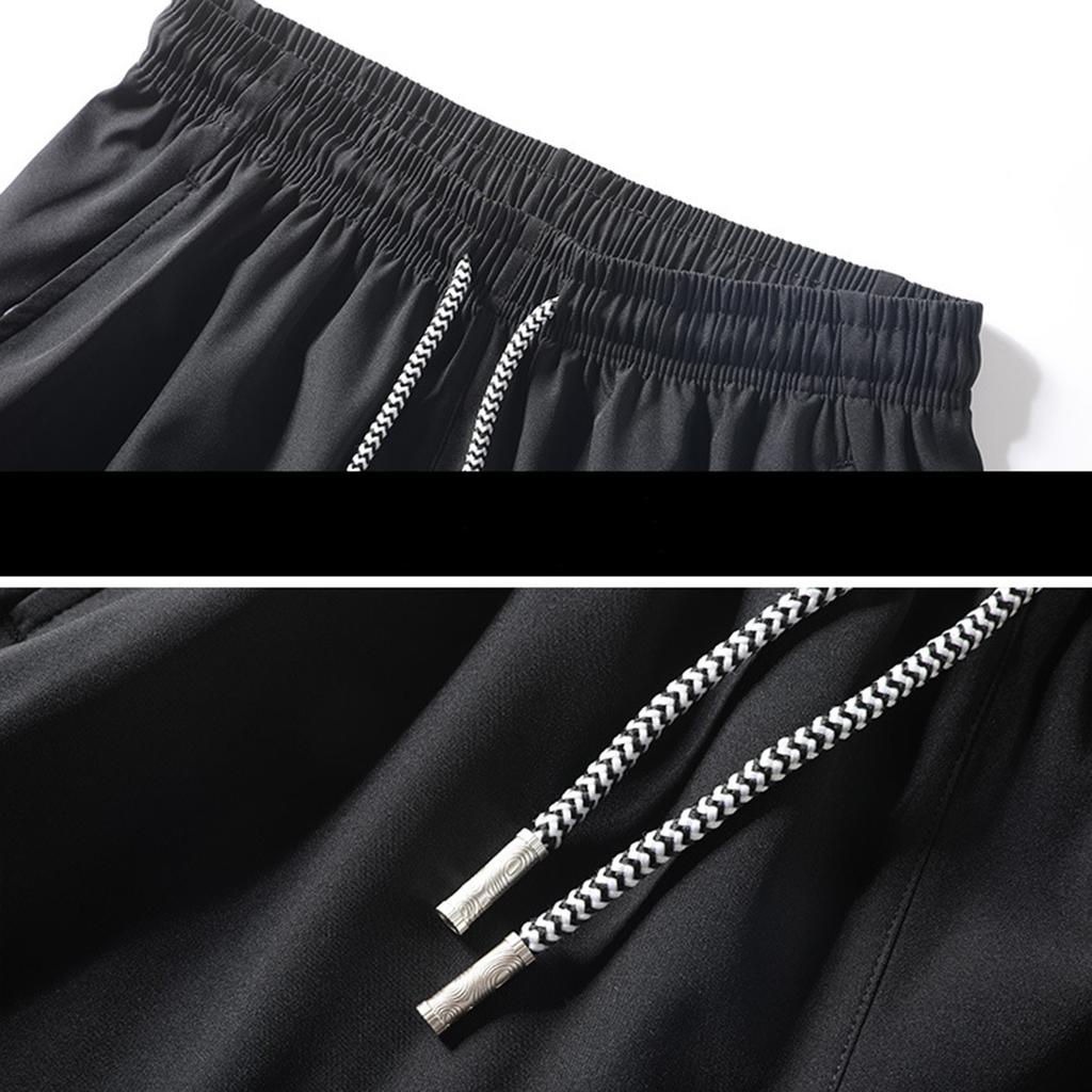 Men's Breathable Loose Casual Pants, Quick Drying Outdoor Thin Running Shorts, Cropped Pants