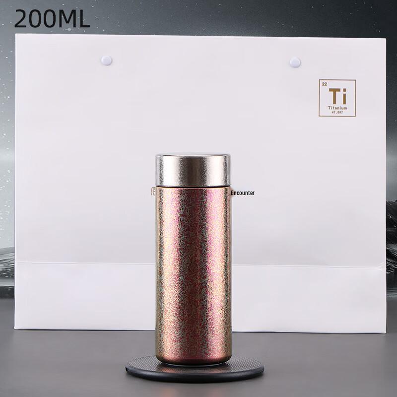 ZHOUE HENGSHENG Pure Titanium Portable Insulated Tea Cup