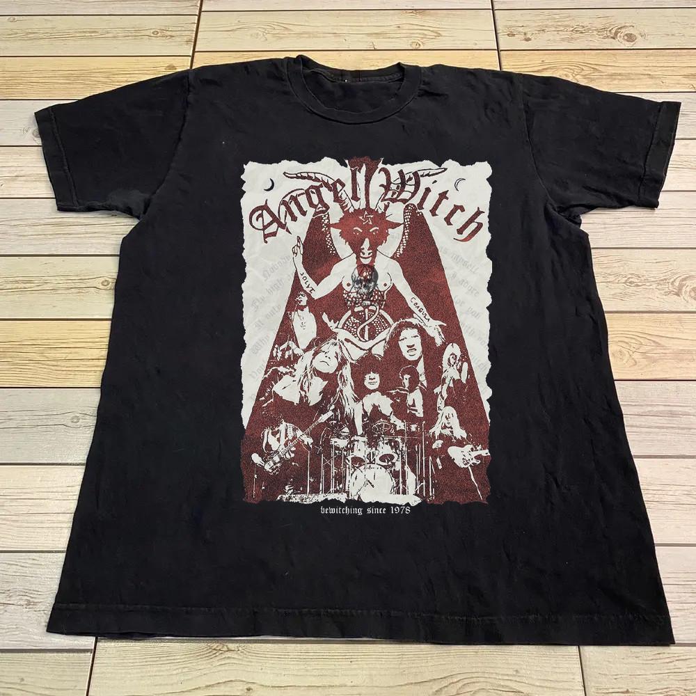 Vintage Angel Witch Band Black Shirt Unisex Concert S to 5XL TR390 Unisex T-Shirt L