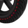 Electric Scooter Rear Tire Honeycomb Replacement Rubber Electric Scooter Wheel for Xiaomi M365 1s Lite Red