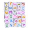 200 ცალი Mix Square Acrylic Alphabet Beads Charms Large Hole DIY Crafts 1
