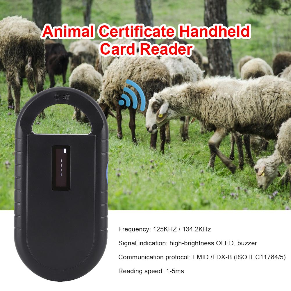 Haustier ID Lesegerät 134,2 kHz 125 kHz Tier RFID Lesegerät Chip Transponder EMID FDX-B Haustier Scanner Handheld Mikrochip Scanner ISO11784/5