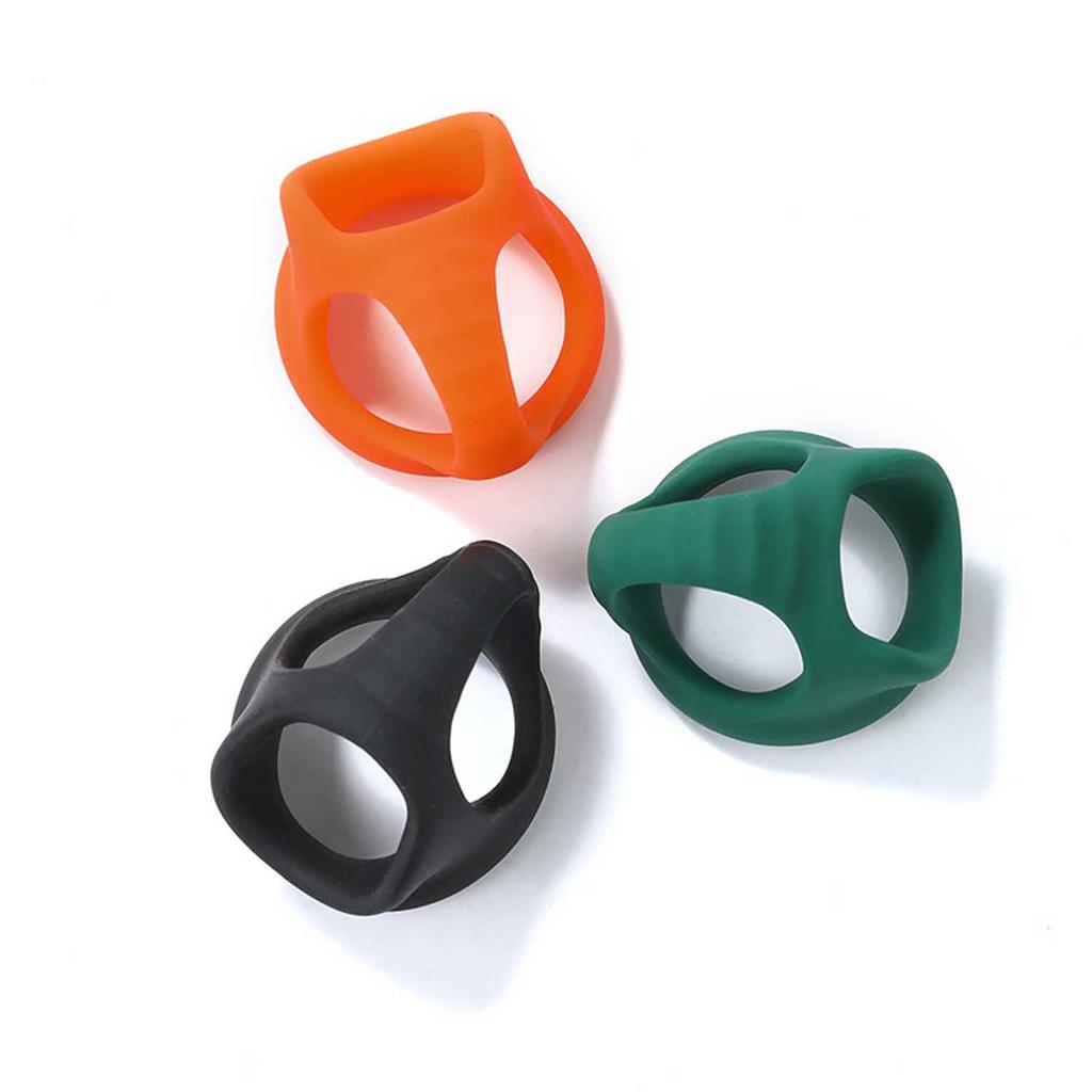 Silicone Cock Ring Penis Ring for Men 3 Ring Connection Design Silicone Cock Ring Adult Toys Adult Goods Cock Ring for Men Penis Restraint Device Ring