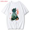 Genshin Impact Printing Tshirts Xiao Venti Print Tee Shirts Hu Tao Zhong Li Graphic T-shirt Kaedehara Kazuha Raiden Shogun Tees