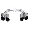 18-24 Year Porsche Cayenne Black Quad Exhaust Tailpipe Muffler Modification