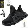 Safety Footwear Men Work Boots Lightweight Cushion Steel Toe Sneakers Puncture-Proof Work Shoes Indestructible Male Shoes