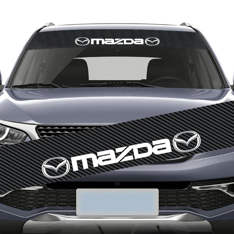 2025 Hot Car Front Windshield Reflective Sticker Rear Window Decals for Mazda 2 3 5 6 Axela Atenza Speed CX7 CX5 CX9 CX30 RX8 RX