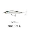 Outdoor Useful Tackle Fish Hooks Winter Fishing Minnow Lures Pencil Sinking Minnow Baits