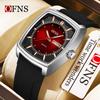 Oufanni Men's Classic Barrel Watch - Double Calendar, Waterproof, Quartz with 3D Luminous Scale