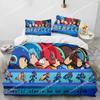 3D-Druck Rockman Megaman Spiel Cartoon Bettwäsche Set Jungen Mädchen Twin Queen Size Bettbezug Kissenbezug Bett Kinder Erwachsene026