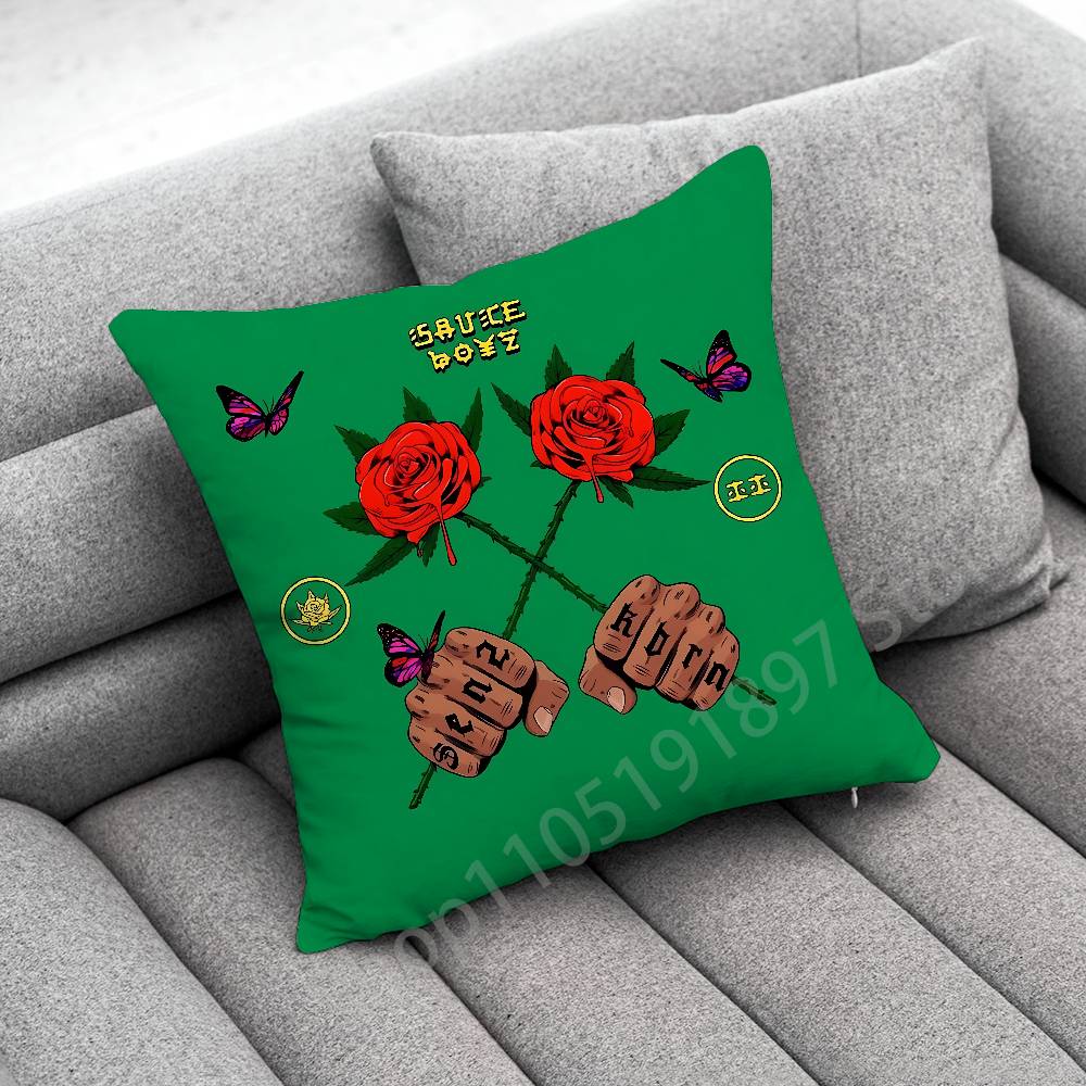 Eladio C-Carrion DON KBRN Sauce Boyz Throw Pillow Case For 50cm 30cm 55cm 45*45cm 40cm Square Bed Pillowcase Cover