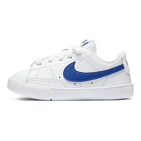 Nike Blazer Comfortable Slip Resistant Durable Low Top Walking Shoes Baby Shoes White Blue CZ7581-100