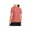 Under Armour Meridian Solid Round Neck Training Short Sleeve T-Shirt Women T-Shirts Orange Pink 1379155-611