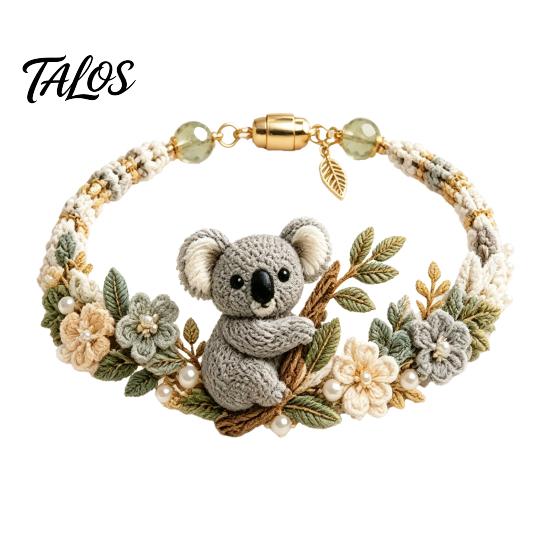 Fournitures pour la fabrication de bracelets Kit Animal Tissé DIY, Kit Fait Main Renard Chat Cerf Oiseau Loisirs Créatifs, Ensemble Crochet Floral pour Débutants Adultes Arts et Artisanat