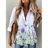 2026 Women's Spring/Summer New Fashion Print Long Sleeve Shirts Women's Shirt Top