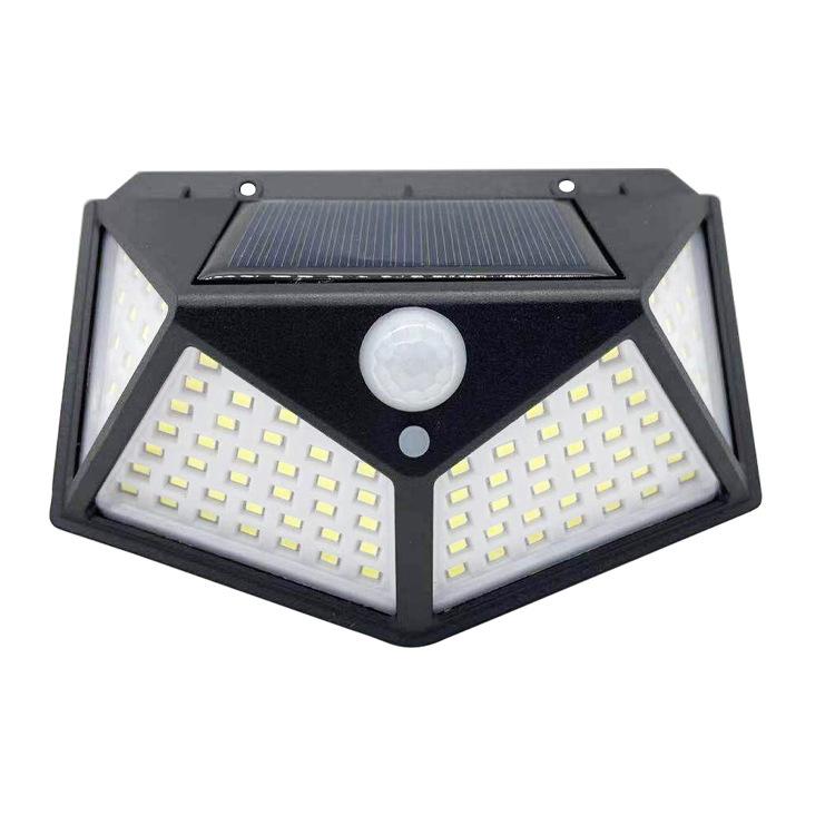 Waterproof LED Solar Wall Light with Motion Sensor for Outdoor Garden and Street.