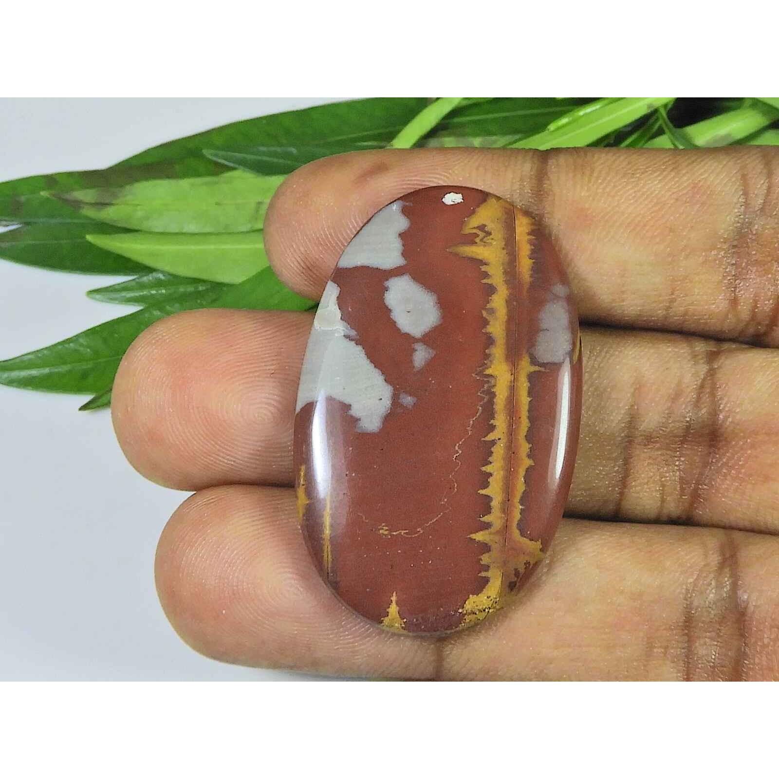 

25X41X05MM натуральный овальный кабошон из яшмы Норина россыпью драгоценный камень 47 карат SK-3836