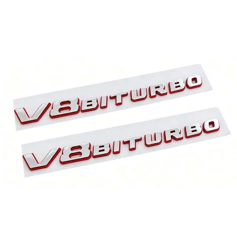 1Pc 3D Letters Logo Car Fender Side Trim Badge Sticker Car Emblem Decal Decorative Accessories