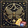 Butterfly Star Pattern Tarots Card Tablecloth Altars Cloth Altars Cloth Divinations Card Table Cloth Tapestry Easy Use