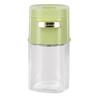 Glass Salt Dispenser with Push Mechanism for Effortless Seasoning Control in Cooking Dust Proof Design for Freshness