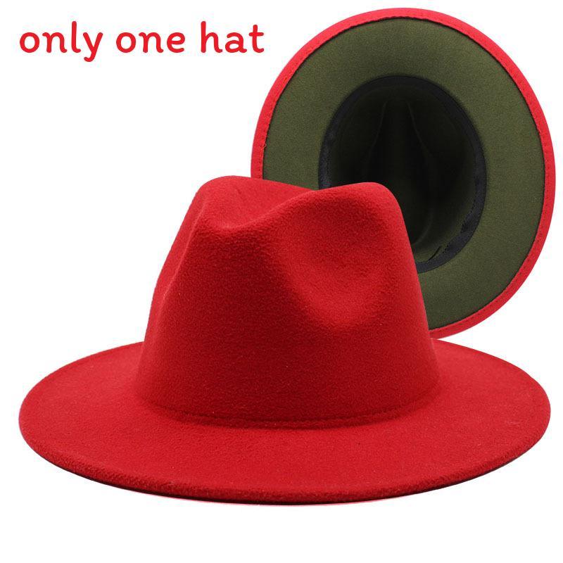 Vintage Woll-Fedora-Hut mit breiter Krempe für Herren Damen Sommer Sonnenschutz