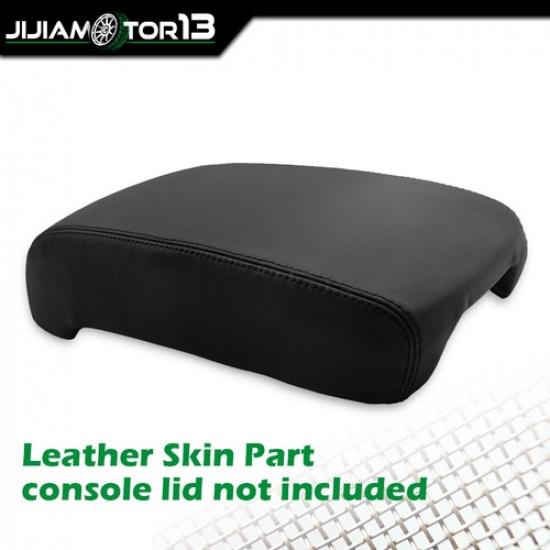 Real Leather Center Console Lid Armrest Cover Fit For 2001-06 Lexus LS430 Black