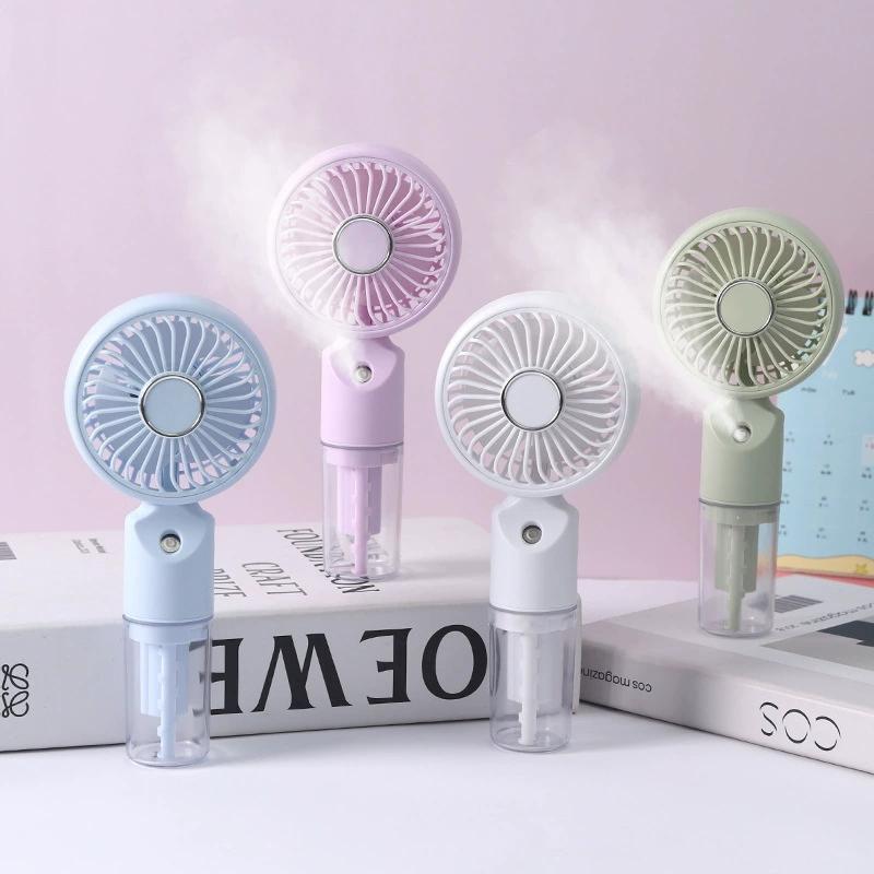 Portable Handheld Spray Mist Fan Mini USB Outdoor Student Gift Compact Personal Cooling Fan with Water Spray Feature