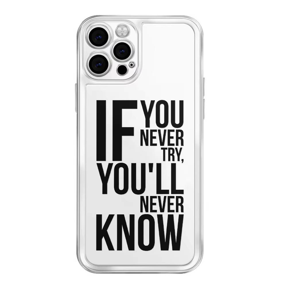 English Sentence pattern Clear Phone Case For Xiaomi Mi Poco X6Pro X6 X7 X5 Pro Mi Poco F7 Pro F6 F5 Silicone Cover