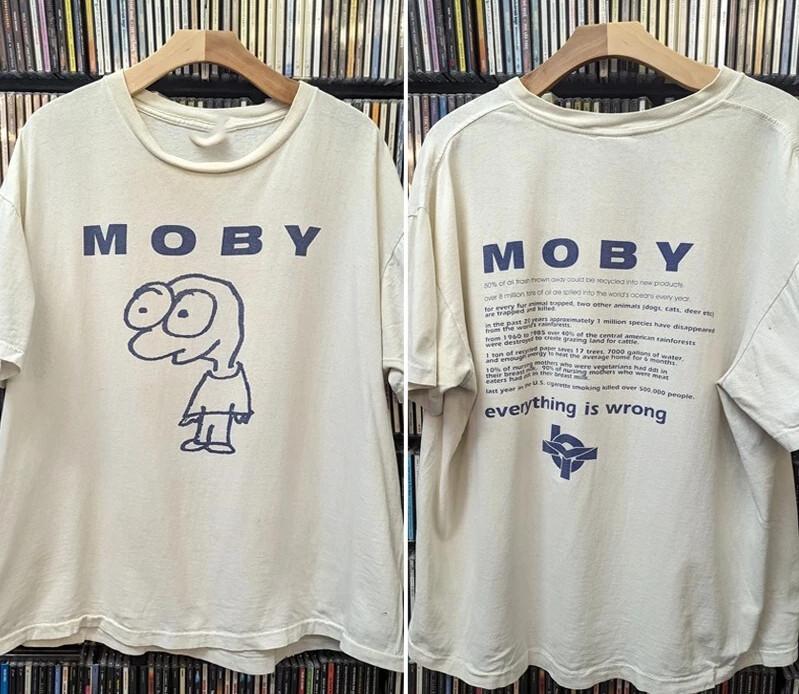 Vintage Moby 90s Everything Is Wrong Tshirt size S5XL Unisex T-Shirt XXXXL