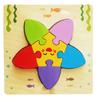 Wooden Simulation Cartoon Vehicle Animal Puzzle Early Childhood Education Building Block Children Baby Cognitive Three-Dimensional Puzzle