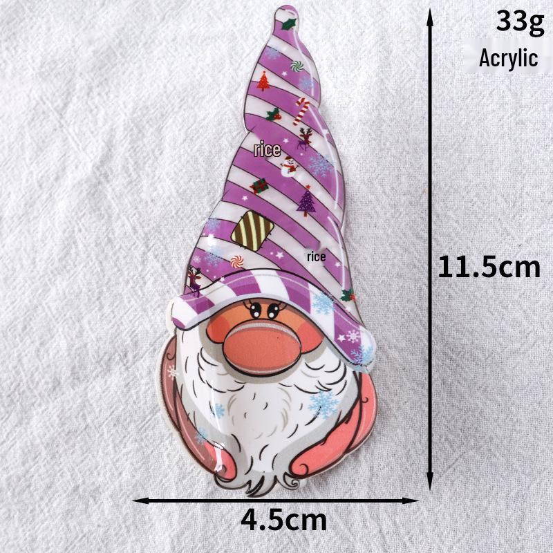 New Series: Christmas Hair Clips - Gingerbread Man Claw, Christmas Tree Shark, Candy Cane Hair Accessories