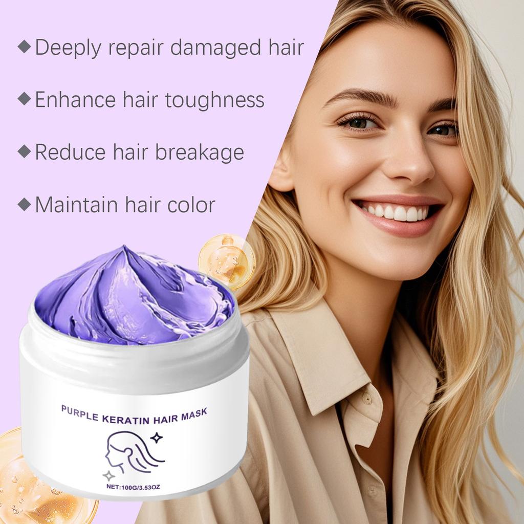 Maska do włosów No Yellow Purple Hair Mask do włosów blond, siwych i siwych 100ml
