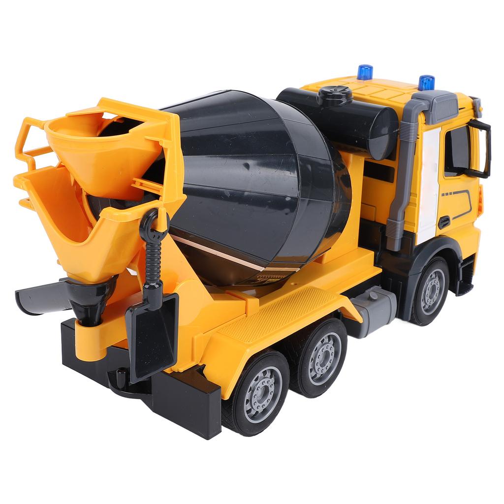 Remote Control Mixer Truck 2.4G Frequency RC Cement Mixer Construction Truck Toy with Music and