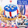 Patriotic Eagle Duck Figurine Mini Resin Ducks with 250th Anniversary Patterns Tiny Animal Sculptures for Independence Day Home Office Desk Bathroom