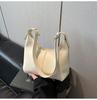 New fashion casual armpit bag portable shoulder bag large capacity solid color dumpling bag women