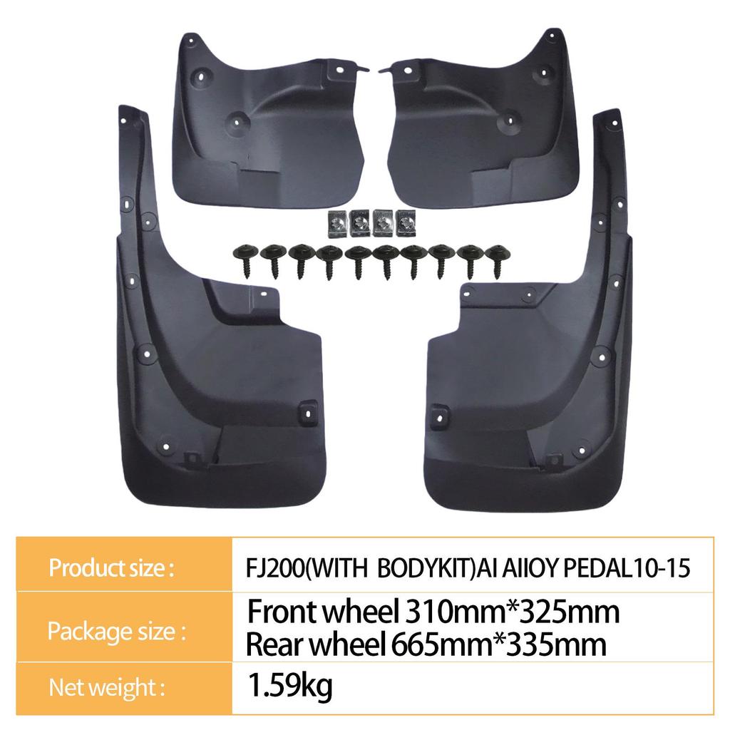 Compatible Fender for Land Cruiser FJ200 (2010-2015) with Body Kit