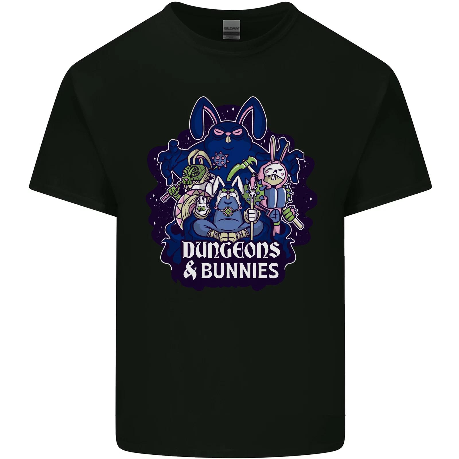 Dungeons & Bunnies Role Play Games RPG Kids T-Shirt Childrens M