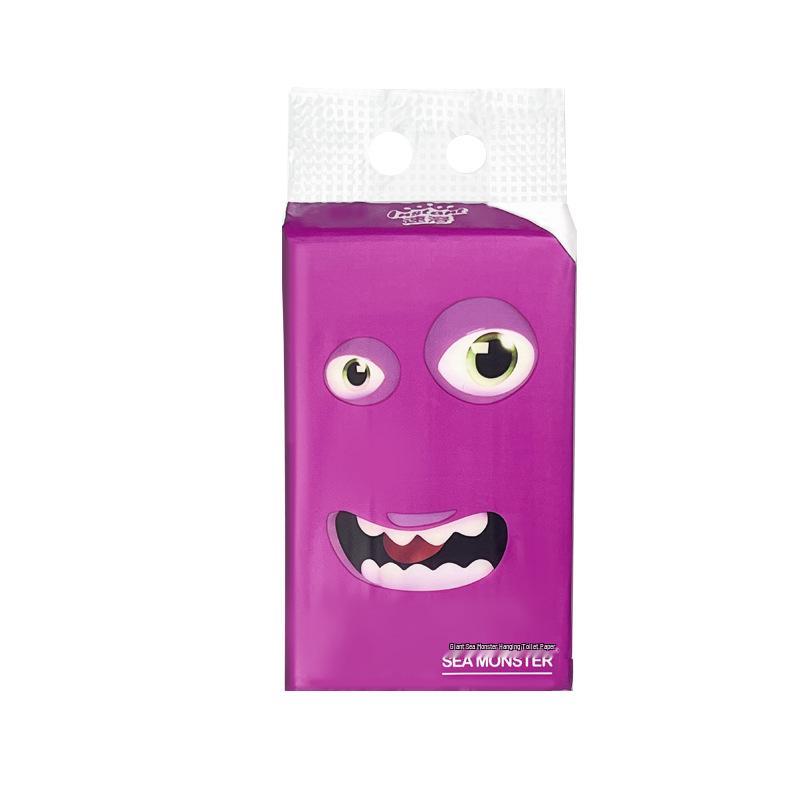 Big Monster 5-Ply Facial Tissue: Economical Virgin Wood Pulp, Fragrance & Fluorescent-Free, Thickened Household Pack