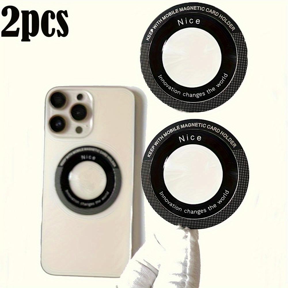 2025 New Magnetic Metal Ring(2Pack) Compatible with MagSafe Sticker Magnetic Phone Holder Accessory Support Wireless Charging