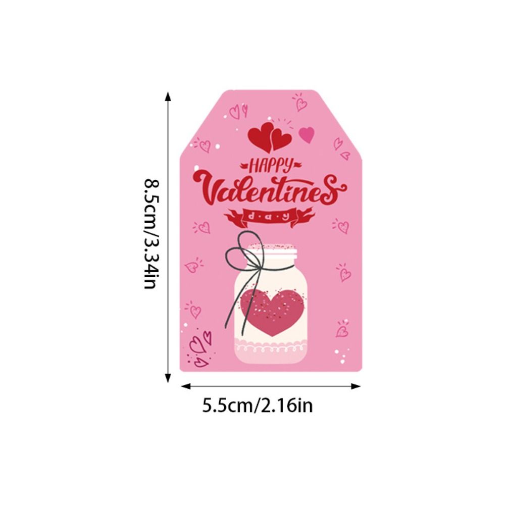 60pcs 6 Styles Valentines Day Gift Tags with String DIY Gift Packaging Labeling Romantic Hanging Party Labels Home Decor