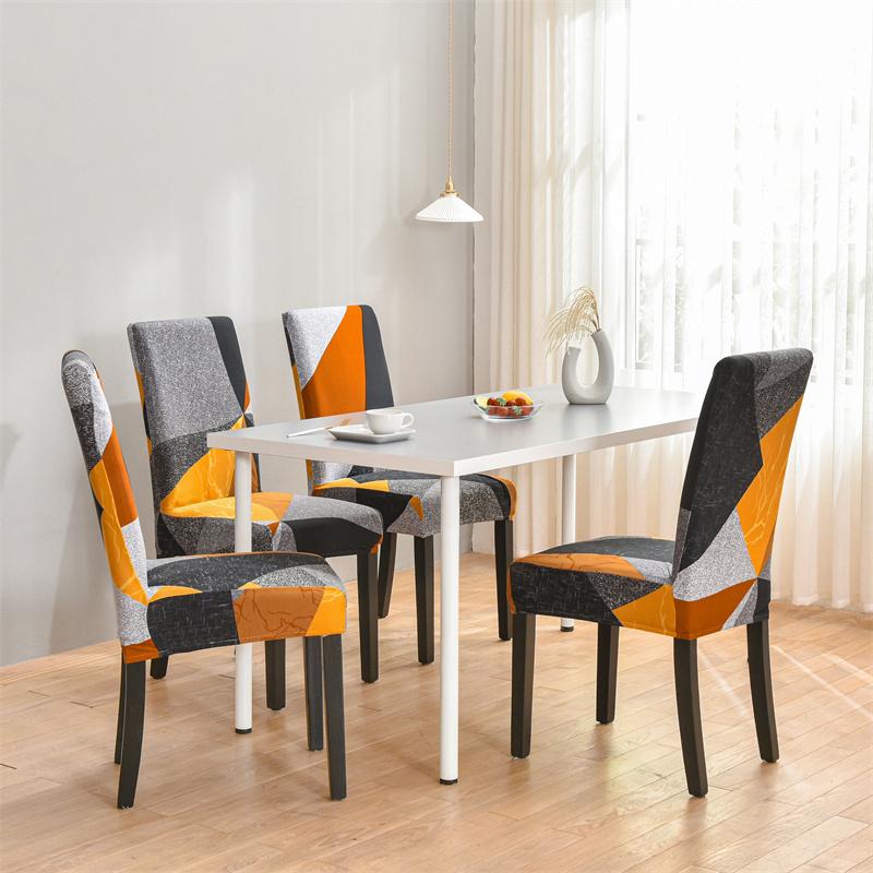 34 Colors For Choice Stretch Chair Cover Big Elasticity Cheap Printed Seat Chair Cover For Dining Room Wedding Banquet Party