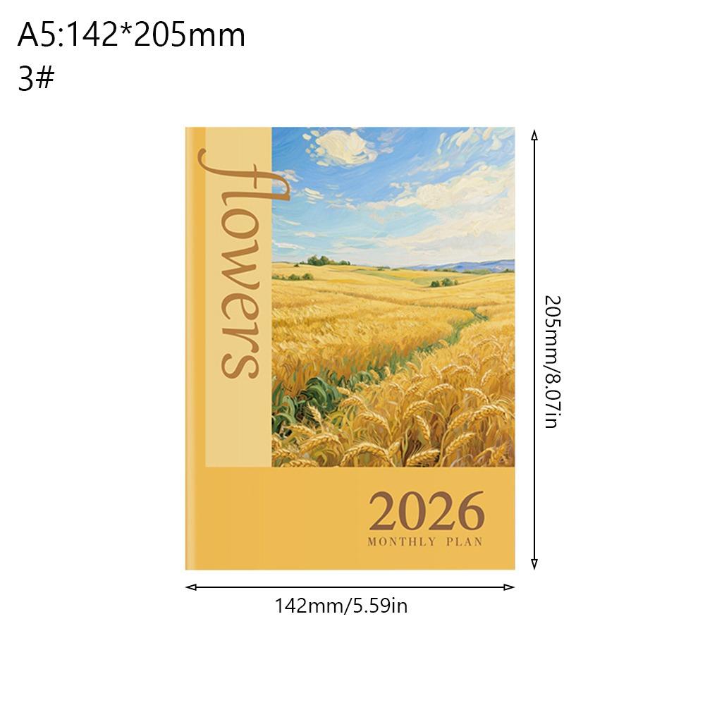 A4 A5 Planner Notebook 24 Sheets Agenda Planner Portable 2026 Schedules Notebook  Students